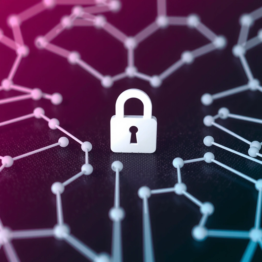 Abstract data network background